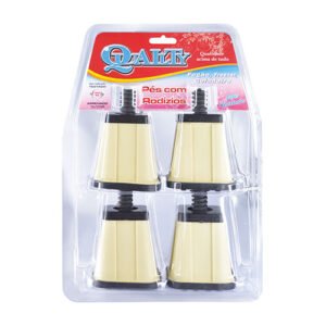 Pe Para Geladeira Plastico Branco Quality Com 4