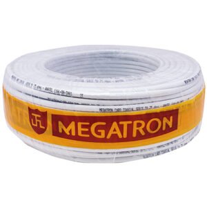 Fio Coaxial Rg59 Branco 67% Megatron 100mt