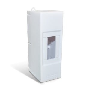 Centrinho Steck Pvc 02 Disjuntor Din Sobrepor Branco Sct2