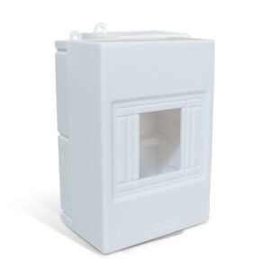 Centrinho Steck Pvc 04 Disjuntor Din Sobrepor Branco Sct4