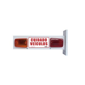 Sinalizador para Garagem Capte Com Led Bivolt Aço Branco