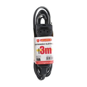 Extensão Megatron Pp 0,75 03mt 2p+t10a Pt