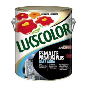 Esmalte Base Agua Galão Lukscolor Br.brilh.
