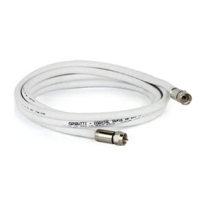 Fio Coaxial Kit Rgc06 Com Conec Branco 05mt