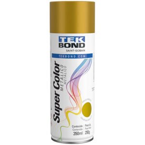 Spray TekBond Super Color Metálico Ouro 350ml